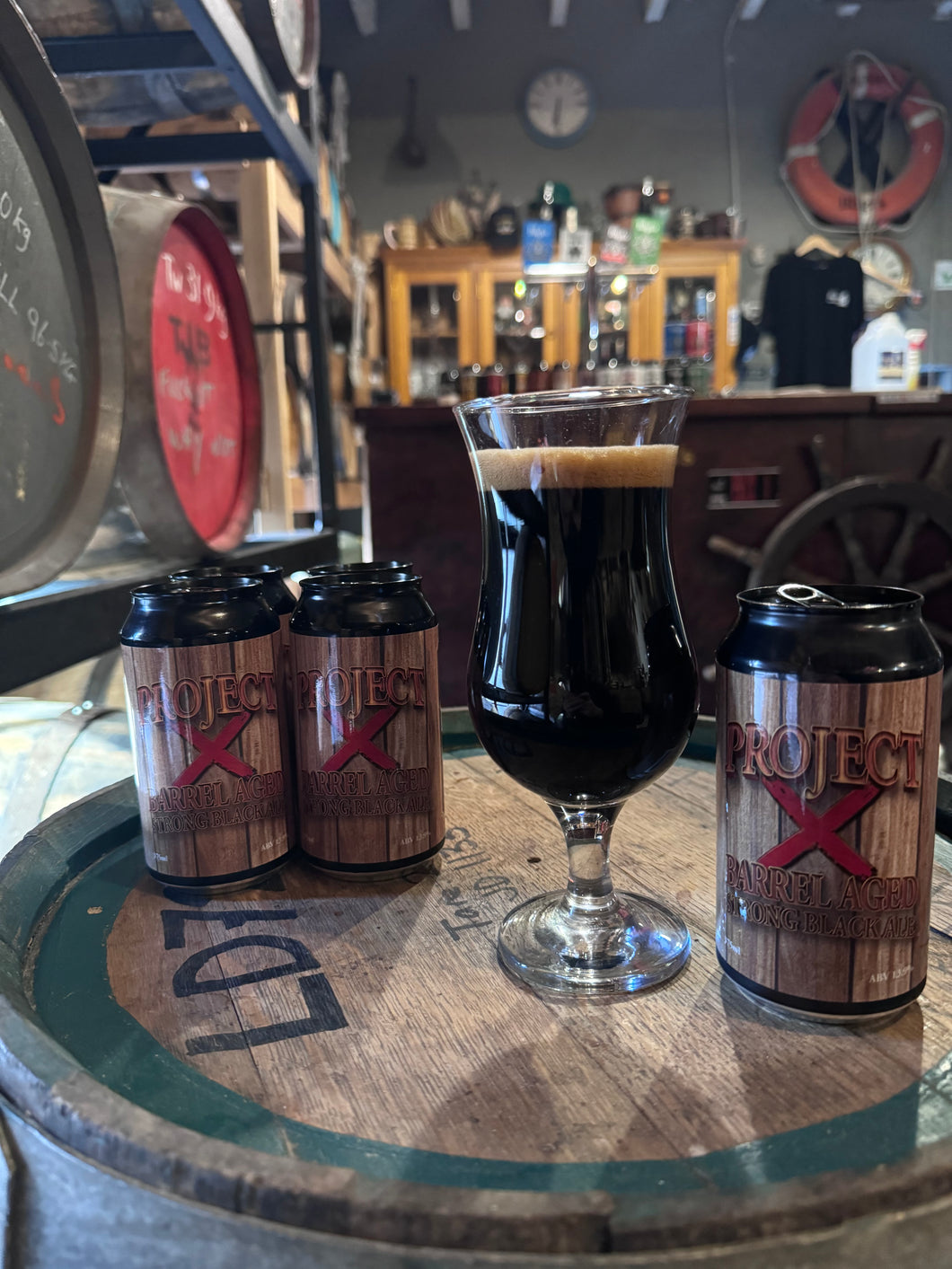 Barrel Aged Beer - Project X (Strong Black Ale) 4 pack